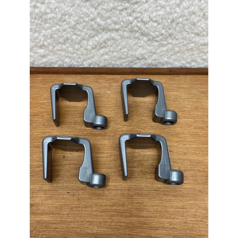 PMCAF Made Pontoon Boat Square Rail Fender Clips Grey 4 Pack - Picture 3 of 4